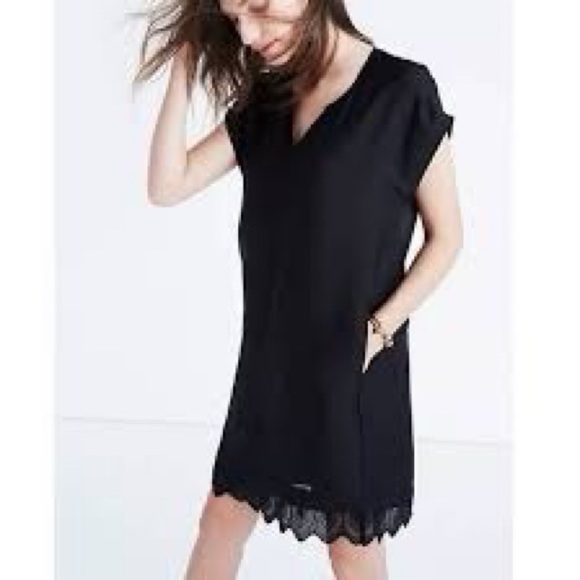 Madewell Duskway Eyelet Dress In Black - Picture 2 of 11